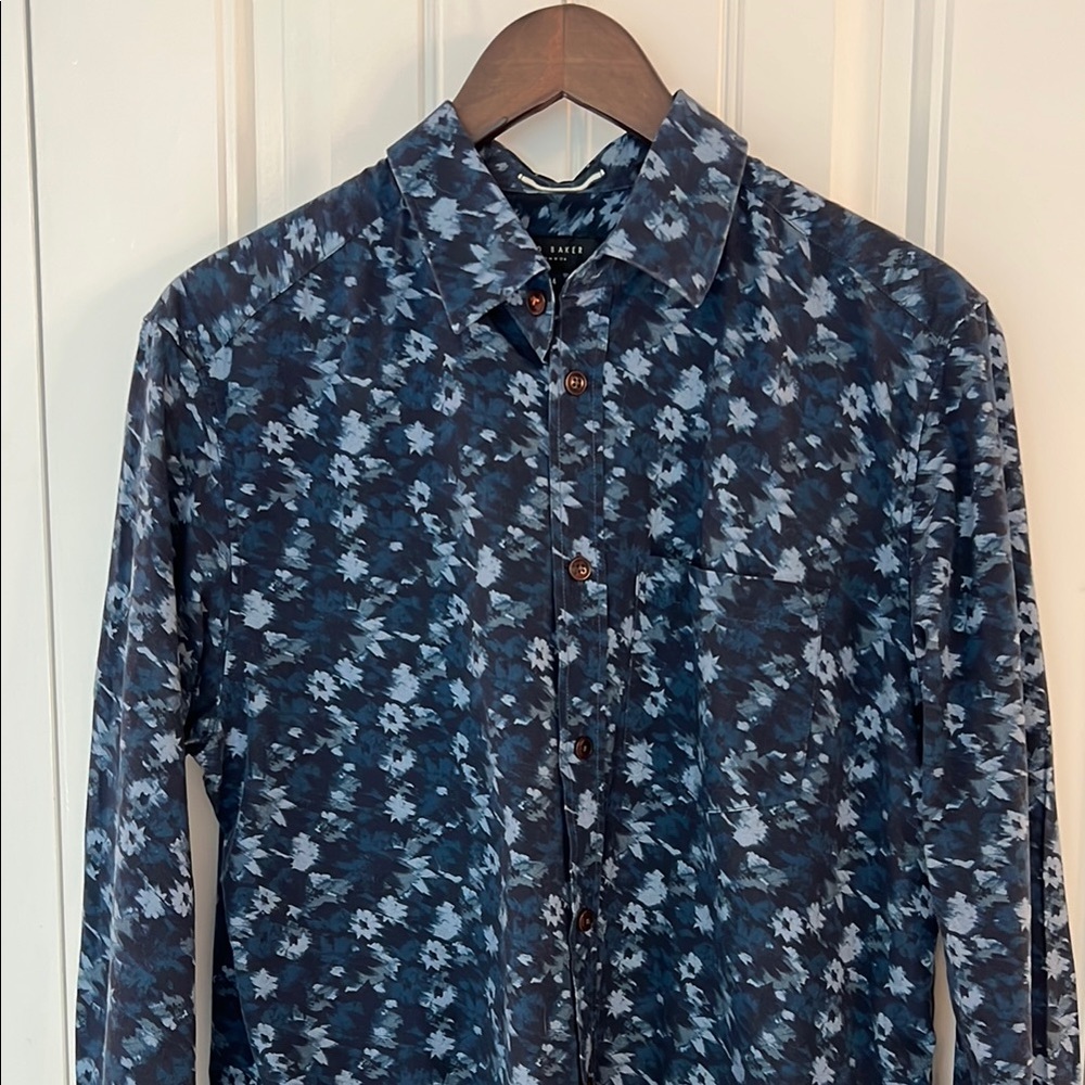 Ted Baker Men’s Dorman Blurred Camo Shirt
